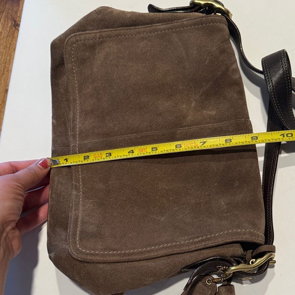Coach vintage Dark Brown Suede Shoulder Bag - Picture 6 of 6